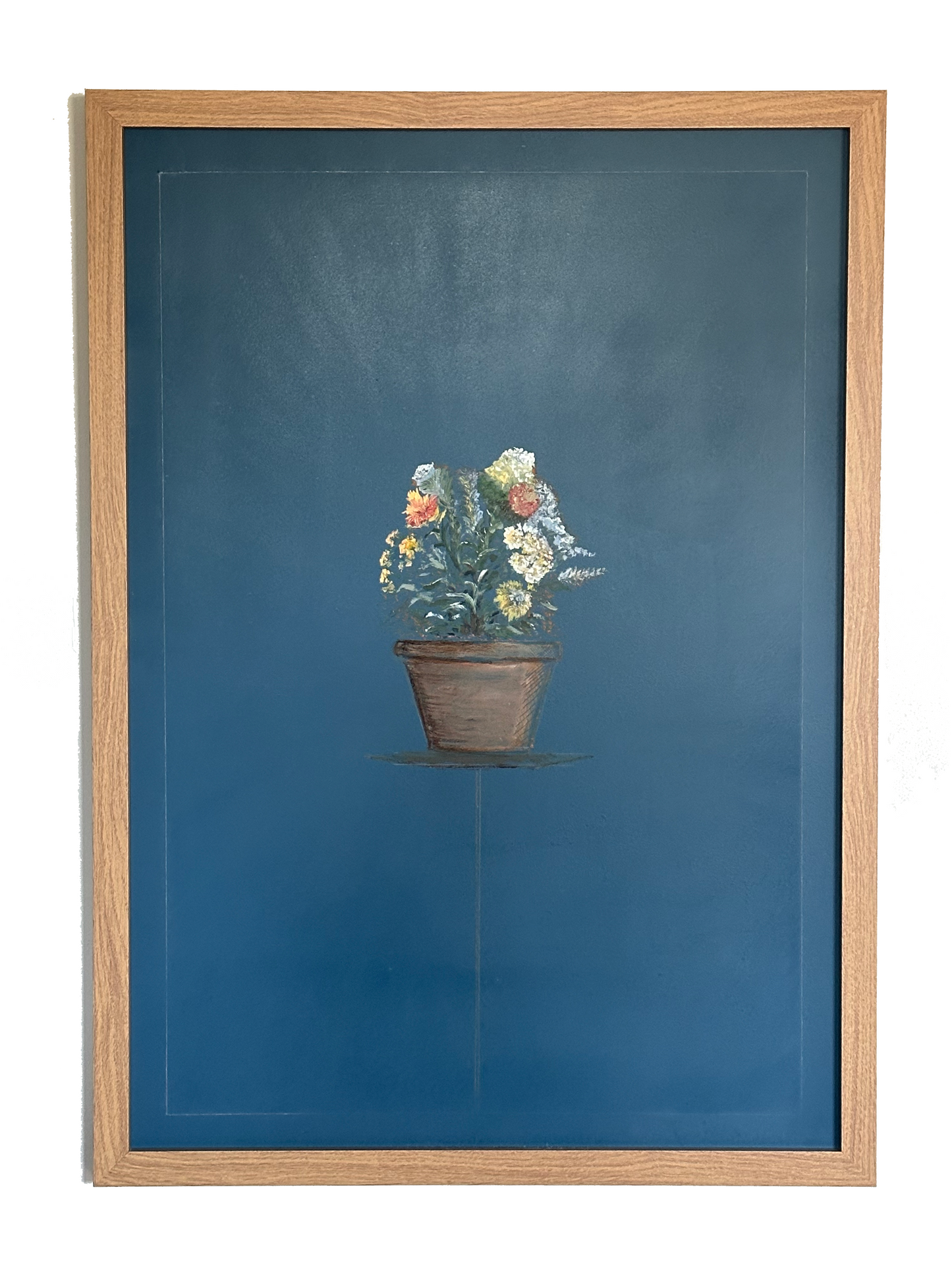 Study of plant bouquet. (Deep Blue)